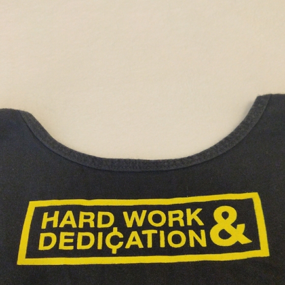 Men's Black Tank Top with Red and Yellow Design - Picture 6 of 6